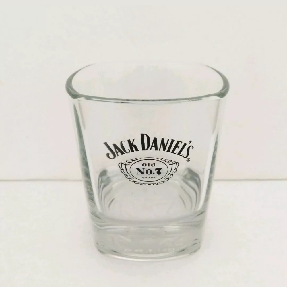 Jack Daniels Old No7 Clear Square Glass